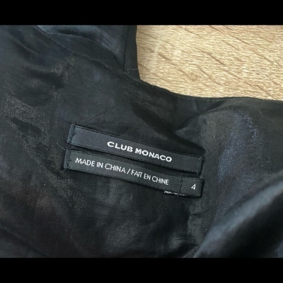 Club Monaco black organza tiered ruffle skirt Size 4 - Picture 5 of 9